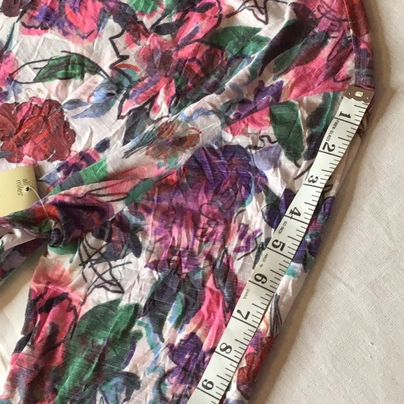 Ali Miles Multicolor Floral Blouse NWT - Picture 11 of 12